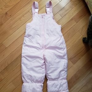 Carter's toddler girl pale pink snow pants